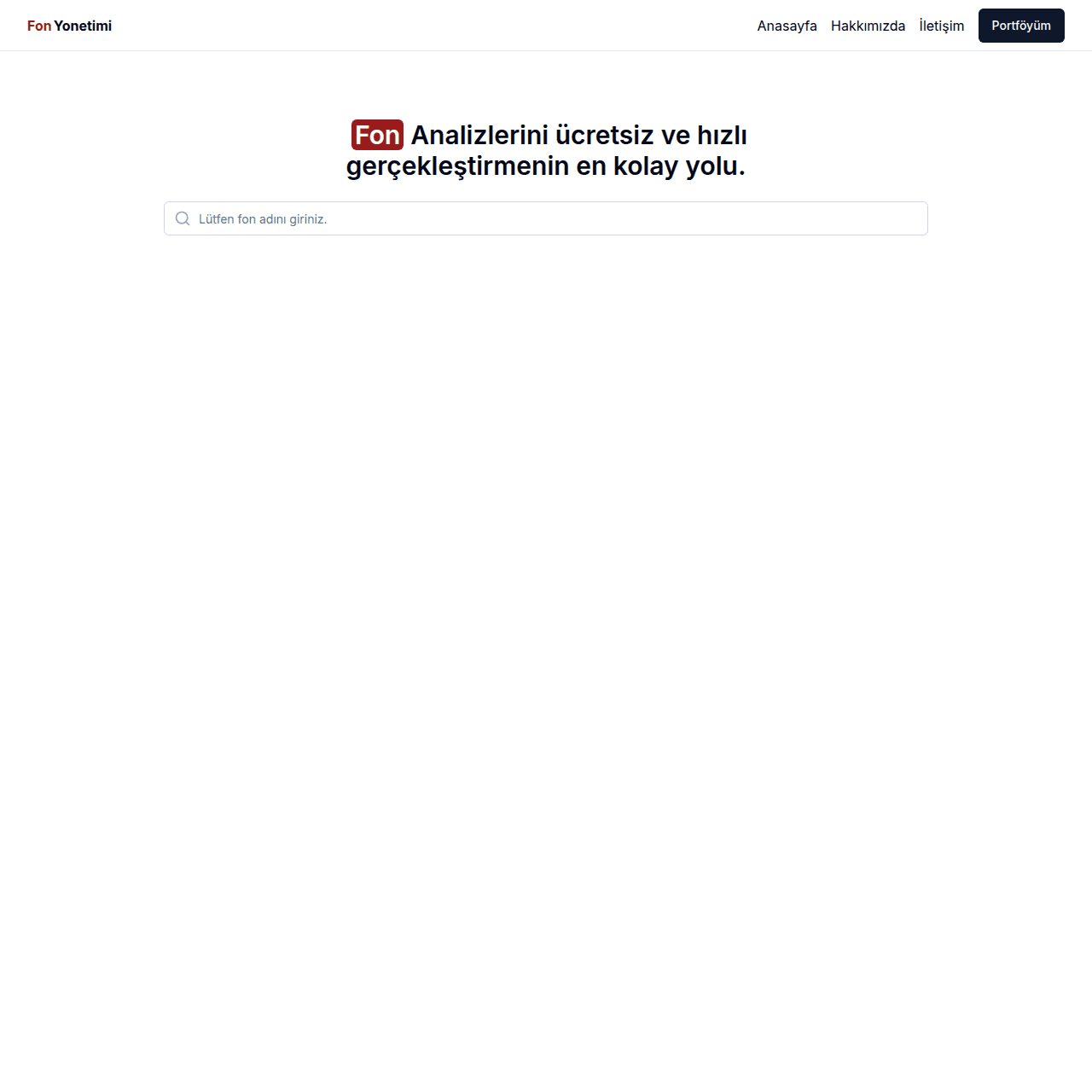 Turkey-Based Investment Fund Management Application